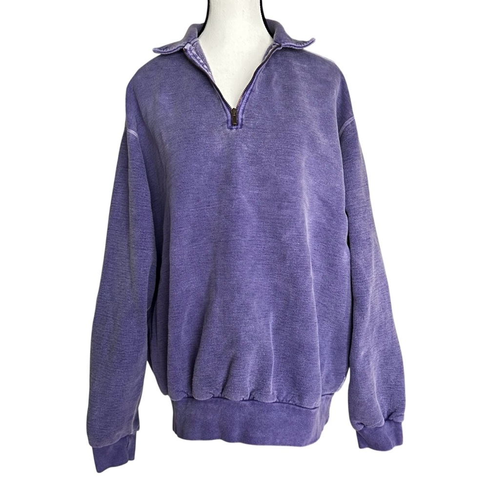 Vintage Gorpcore Sunfaded WindRiver Quarter Zip Pullover‎ - Purple - Large